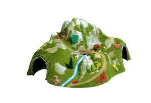 Busch 3029 HO 1:87 Corner Mountain Tunnel with Waterfall, Benches and Bridge