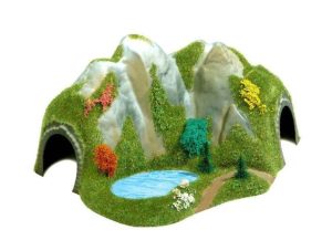 Busch 8003 N 1:160 Corner Mountain Tunnel with Lake