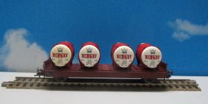 Fleischmann 5229 HO 1:87 Flat Wagon DB Container, Beer "EKU"