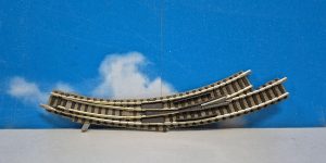 Fleischmann 9142L N 1:160 Curve Track with 2 Left Turnouts R1 45°, Manual Switch