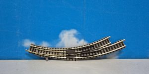 Fleischmann 9174 N 1:160 Curve Track with 2 Left Turnouts R1 45°, Manual Switch