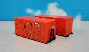 Herpa 076890 HO 1:87 Set of 2 x 20 ft Power Generator Container "BOELS"