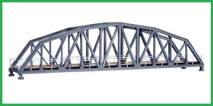 Kibri 39700 HO 1:87 Steel Arch Bridge, Single Track 460 x 80 x 116 mm / Road height 20 mm