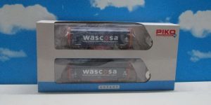 PIKO 58396 HO 1:87 Sliding Tarpaulin Wagon Shimmns SBB Era VI "WASCOSA" 139mm x 2 pcs