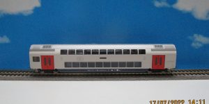 PIKO 58812 HO 1:87 SNCB 2nd Class Double-Deck Car Integrated Ep VI 273mm