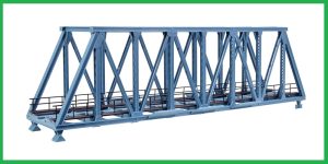 Vollmer 42548 HO 1:87 Steel Arch Bridge Schlossbach, Straight 260 x 65 x 95 mm