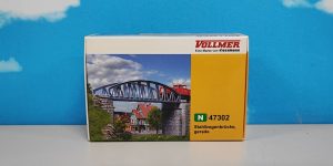 Vollmer 47302 N 1:160 Steel Arch Bridge, Straight 160 x 33 x 42 mm