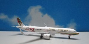 1:400 JC Wings XX4894 A321neo Gulf Air '70th Anniversary' Retro A9C-NB